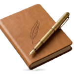 Journal with a pen